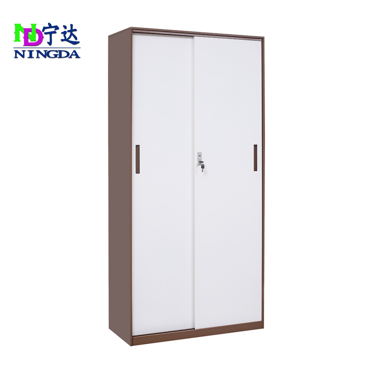咖白拆裝通移門(mén)文件柜